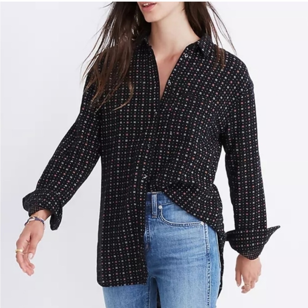 Oversized Ex-Boyfriend Shirt in Mayfair Foulard